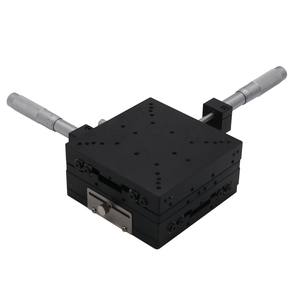 2轴XY微米级线性平台 手动线性平台 120x120mm 带交叉滚柱轴承 SEMY120-AC - Product Image 2