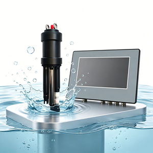 <span class=keywords><strong>Sonde</strong></span> de qualité de l'eau multiparamètres industrielle en ligne RS485 4-20mA pH EC DO ORP COD Azote ammoniacal Nettoyage automatique - Product Image 2
