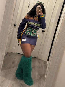 PEEQI TW835 Nouvelle robe de printemps Mardi Gras, robe sexy pour femmes, robe courte à imprimé lettres, patchwork, découpes, pour femmes - Product Image 3