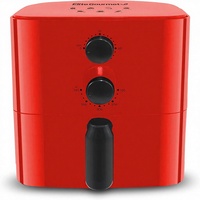 Elite Gourmet EAF-3218R Friteuse à air chaud électrique compacte de 1,1 litre en acier inoxydable, sans huile, pour une cuisson saine et gain de place