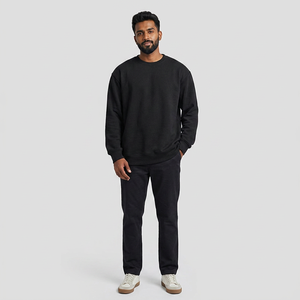 Alta calidad 230Gsm Color sólido Casual 100% algodón Camisetas para hombre Camiseta de manga larga en blanco para hombres - Product Image 1
