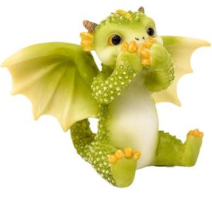 Poupée de dinosaure <span class=keywords><strong>vert</strong></span> écologique créatif mignon dessin animé Dragon ornements transfrontalier vente chaude résine modèle Animal artificiel - Product Image 1