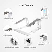 Support ergonomique détachable TFC, nouveau support pliable en alliage d'aluminium pour ordinateur portable DJ, support de bureau pour ordinateur portable, 260x224x150mm