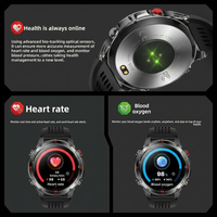 Smartwatch VVS GPS homme sport, fitness, boussole, lampe, 3ATM étanche, cardio, BT appel, OEM sur demande