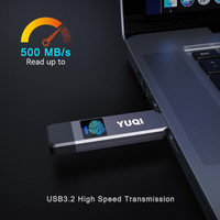 Memoria USB a granel personalizada con cifrado de impresión dactilar 128GB 256GB 512GB 1TB 2TB Capacidades Logotipo personalizado