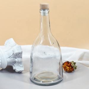 375ml Vacío Fruta Vino Jugo Bebida <span class=keywords><strong>Licor</strong></span> Whisky Botella de vidrio con tapa de corcho sellado - Product Image 2