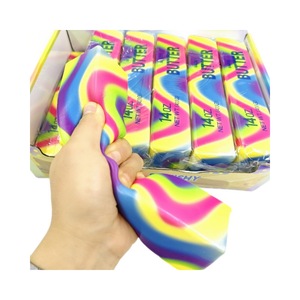 บาร์เนยสีรุ้งขนาดใหญ่แบบข้ามพรมแดน เนื้อนุ่มเปียกชุ่ม สีสันสดใส บาร์เนยบีบเล่นได้ ช่วยผ่อนคลาย บรรเทาความเครียด - Product Image 4