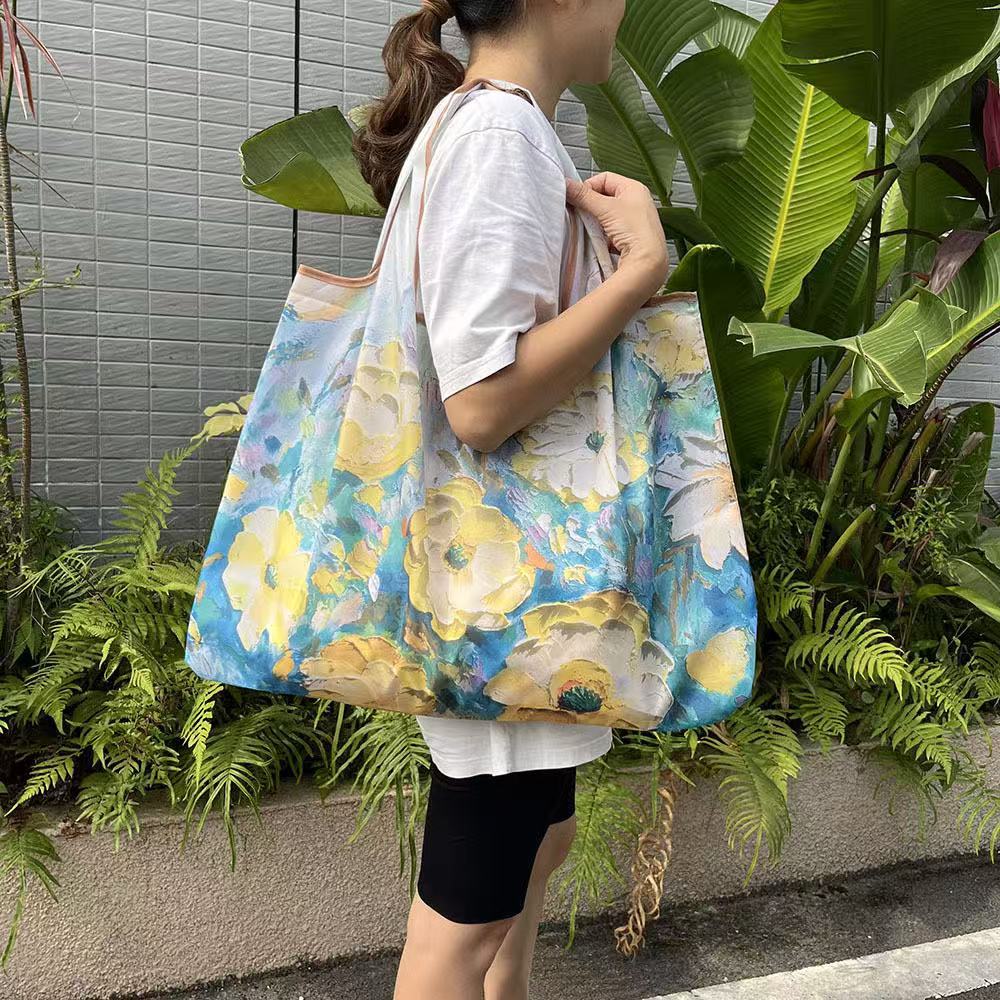 Tamaño grande - pintura al óleo flor amarilla