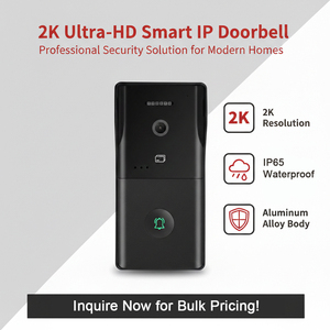 Interphone vidéo IP Hiwink 2K pour 4 appartements avec moniteur intérieur – Interphone vidéo pour maison 4 postes - Product Image 5