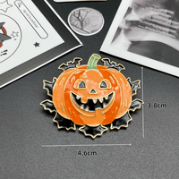 Offre Spéciale Raveloop – Épinglette en émail moulé sous pression, style antique et moderne, motif Jack O'Lantern, pour sac à dos ou veste, couleur orange doré, Halloween