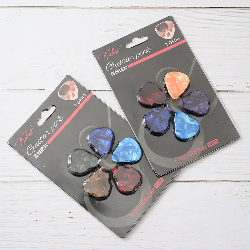 Wholesale high-grade individually wrapped guitar picks set guitar picks celluloid with multi size