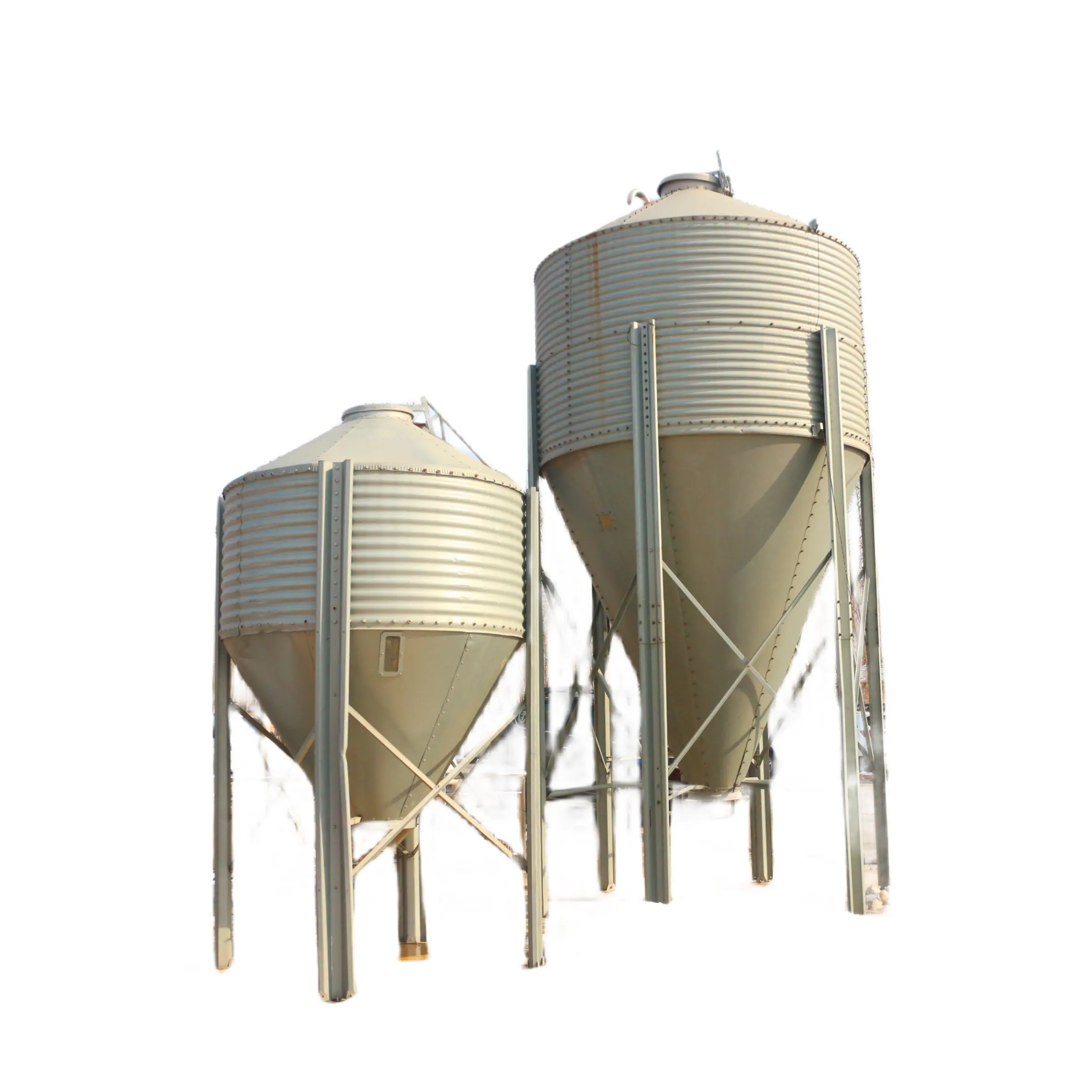 Best quality hot dipped galvanized sheet poultry silo for animal feed