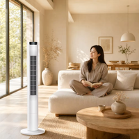 Ventilateur de climatisation intelligent portable à prix d'usine, 3 vitesses, oscillation à 70 degrés, 32 pouces, pour hôtel et usage domestique
