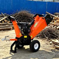 Broyeur de bois GS100 115 kg, déchiqueteur à tambour à essence 7 CV, performance de broyage de 100 mm pour la gestion forestière