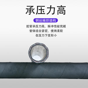 Tuyau en caoutchouc tressé en acier haute pression de qualité industrielle, neuf, pour l'aspiration des eaux usées minières, système d'échappement - Product Image 5