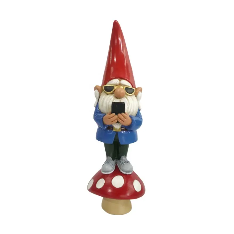 New Arrivals Desktop Resin Mushroom Gnome Figurine Ornaments Crafts Gift Christmas Back Yard Gnomes Garden Decorations