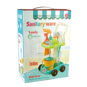 Juego <span class=keywords><strong>de</strong></span> <span class=keywords><strong>limpieza</strong></span> <span class=keywords><strong>de</strong></span> casa <span class=keywords><strong>de</strong></span> imitación para niños, juego <span class=keywords><strong>de</strong></span> carrito, incluye aspiradora, escoba, mopa, cepillo, recogedor <span class=keywords><strong>de</strong></span> polvo, Cubo <span class=keywords><strong>de</strong></span> esponja - Product Image 4