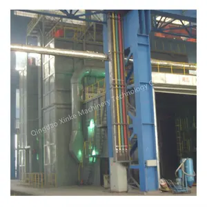 Xinke Large and Heavy Castings Forging Parts Cleaning Sand Blasting Equipment/Q76 series trolley type shot blasting machine