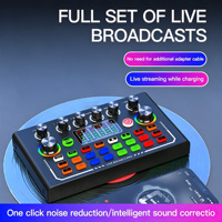 Kit Microphone à Condensateur F009 BM800 avec Carte Son Live, Bras Articulé, Filtre Anti-Pop et Connectivité Sans Fil pour Voix Réglable