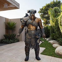 TREVI Europäische Klassische Bronze Wikinger-Krieger Gartenfiguren Menschliche Skulptur mit Gießtechnik