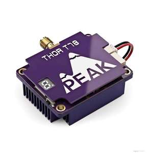 Transmisor de Video PEAK THOR T78 FPV VTX 7.0-8.0GHz 3W con Ventilador de Enfriamiento Integrado, SmartAudio, Transmisión de Imagen Analógica de Largo Alcance - Product Image 1