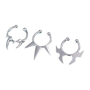 Acero inoxidable Halloween joyería geométrica murciélago <span class=keywords><strong>nariz</strong></span> Clip Unisex oro cuerno <span class=keywords><strong>nariz</strong></span> anillos ninguno <span class=keywords><strong>Piercing</strong></span> <span class=keywords><strong>nariz</strong></span> anillo - Product Image 6