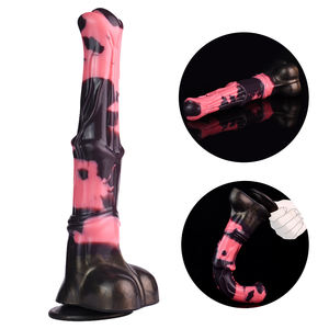 Faak 12in Paard Dildo Met Zuignap Meisje Vagina Massage Orgasme Masturbatie Speelgoed Fantasie Dier Penis Dildo Seksspeeltjes Groothandel - Product Image 1