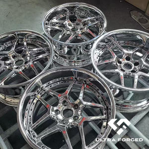 2- und 3-teilige Chromfelgen mit Tiefbett für Blitz 03, Passend für 350Z G35 Supra RX7 NISSAN SILVIA S15, Größen 17 18 19 22 Zoll - Product Image 6