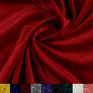 Tela de terciopelo elástico 95% poliéster 5% <span class=keywords><strong>Spandex</strong></span> tela de terciopelo para costura DIY, tapicería, ropa, disfraz, artesanía - Product Image 5
