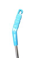 Balai à long manche en plastique PP avec pelle à poussière et poils angulaires, léger et durable, pour le nettoyage des sols de salle de bain, usage domestique et industriel
