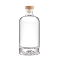 Ensemble de bouteilles et de verres en verre antique de luxe pour whisky, liqueur, gin, brandy, fonctionnel, 700 ml, 750 ml, 1 l