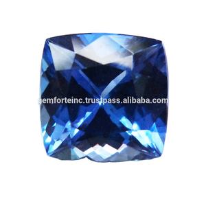 Tanzanite ธรรมชาติสีฟ้าแบบเหลี่ยมเพชรพลอยรูปไข่ล้านล้านตัดขนาดหลวมเครื่องประดับทำอัญมณีสังเคราะห์ราคาถูก - Product Image 2