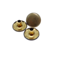 Offre Spéciale mode or Rivet métal boutons 10mm dôme Cap Rivets pour cuir bagage sac décoration matériel