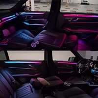 Kit d'éclairage d'ambiance intérieur de voiture RGB 12V, bande lumineuse à 64 couleurs, contrôle par application pour Mercedes Benz Classe E W212 2010-2015
