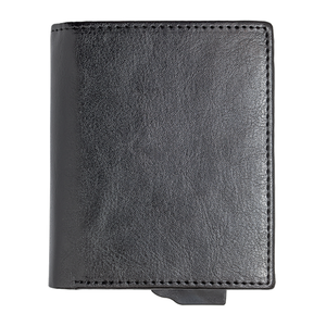 Cartera de Aluminio con Bloqueo RFID CardHoda para Hombre, Tarjetero Corto de Cuero, Cierre Plegable Minimalista, Anti-Robo, Bolsillo Frontal - Product Image 3