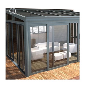 Chine Fournisseur Aluminium Verre Sunroom Maison Économie d'<span class=keywords><strong>énergie</strong></span> 4 saisons <span class=keywords><strong>Solarium</strong></span> Extérieur - Product Image 4