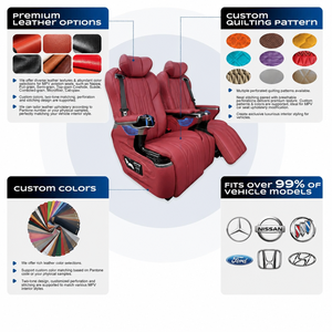 Asiento de Coche Eléctrico <span class=keywords><strong>VIP</strong></span> de Lujo Modificado con Interior Personalizado, con Masaje y Ventilación para Vans <span class=keywords><strong>VIP</strong></span> Hyundai Staria <span class=keywords><strong>VIP</strong></span> - Product Image 4