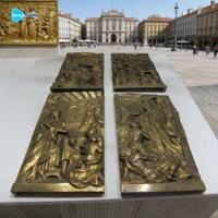 Escultura de Pared de Bronce Antiguo con Relieve Religioso Tradicional de Lujo para Iglesia y Hotel