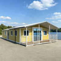 Maison modulaire extensible 20 pieds 40 pieds, 2 chambres, maison préfabriquée moderne, villa conteneur portable, maison familiale mobile