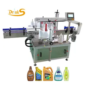 Hot Sale Full Automatic Round Small Bottle Manual Double Side Labeling Machine