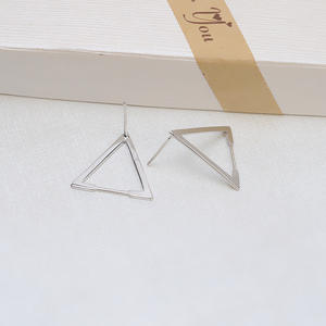 ต่างหูเงินแท้ S925 ประดับเพชรซิคอน สำหรับผู้หญิง ต่างหูมุกแบบปรับแต่งได้ อุปกรณ์ทำเครื่องประดับ DIY พร้อมถาดเปล่า - Product Image 3