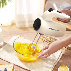 Netmego Handheld Electric Egg Beater 5 Speed Adjustable Cream Whipper For Baking Stirring Mixing With Wire Whip Accessory - Product Image 3