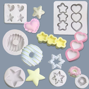 Heart <b>Star</b> Donut <b>Chocolate</b> Mold Silicone Cake Baking Decoration Flexible Fondant Mold Five Pointed <b>Star</b> Shape - Product Image 1