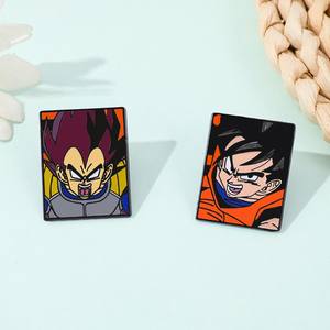 Broches de Metal Esmaltado con Diseños de Anime, Insignias, Gorras, Bolsas de Tela, Broches de Dibujos Animados de Dragon Ball, Goku, <span class=keywords><strong>Vegeta</strong></span> - Product Image 6