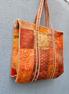 Sac fourre-tout matelassé en coton fait main 2026, grand sac de voyage en coton, sac à main de shopping, cadeaux pour elle pour femmes - Product Image 6