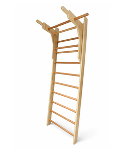 <span class=keywords><strong>Barra</strong></span> de Escalada Sueca de Madera de Haya Maciza para Niños y Adultos, Capacidad de 880 Libras, con <span class=keywords><strong>Barra</strong></span> de Dominadas Extraíble y <span class=keywords><strong>Barra</strong></span> para Flexiones, Gimnasio Interior - Product Image 1