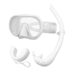 Ensemble de tuba professionnel anti-buée Aloma personnalisé équipement de plongée en apnée masque de plongée sans cadre pour l'apnée