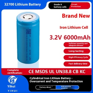 แบตเตอรี่ลิเธียม 32700 6000mAh 3.7V - ได้รับการรับรองมาตรฐาน UL1973 สำหรับเครื่องกำเนิดไฟฟ้าพลังงานแสงอาทิตย์และไฟฉุกเฉิน NFPA 101 แบตเตอรี่สำรองใช้งานได้นาน 90 นาที - Product Image 4