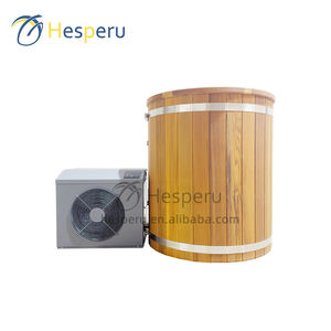 Baignoire à glace en bois moderne avec refroidisseur d'eau et filtre pour utilisation en salle de sport en plein air, design autoportant - Product Image 6