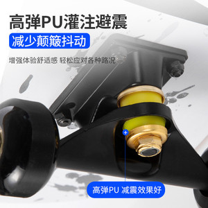 Longboard Skateboard for Adults Canadian Maple Wood PU <b>Wheels</b> Portable Street Cruiser - Product Image 1